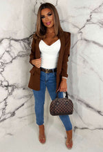 Brown Shawl Blazer