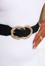 After Brunch Black Circle Buckle Belt