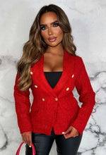 Red Tweed Blazer