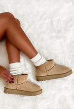 Cute Babe Sand Faux Fur Lining Cosy Boots