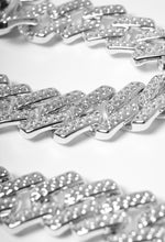 Links of Love Silver Diamante Chain Linked Belt