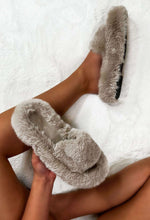 All Fur You Beige Ultra Soft Faux Fur Strap Slippers