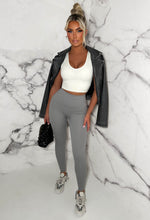 Energy Is A Vibe Grey Super High Waisted Energy Leggings