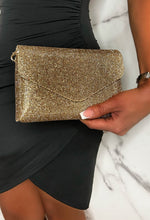 Pretty Chick Gold Diamante Detail Bag