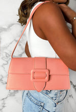 Flirty Babe Coral Top Handle Buckle Detail Bag