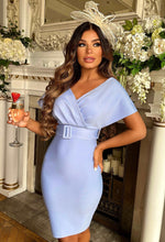 Belted Off Shoulder Bandage Dress