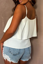 Flawless Desire White Layered Cami Top