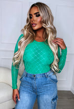 Green Mesh Bodysuit