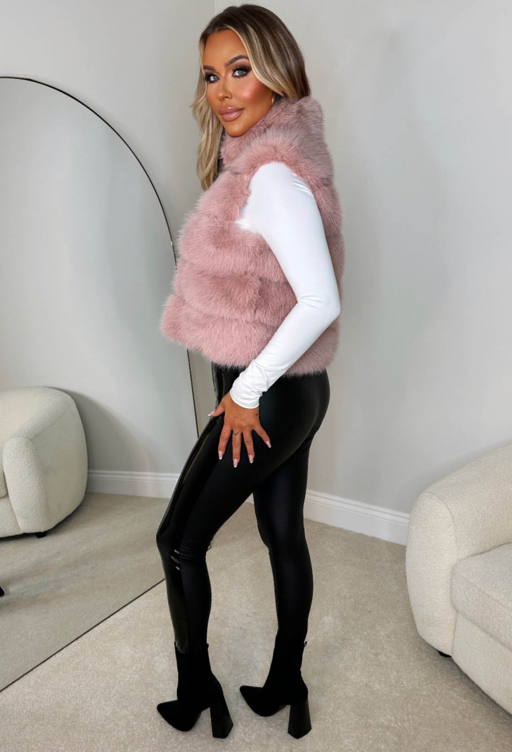 Monogram Mink Gilet - Ready to Wear