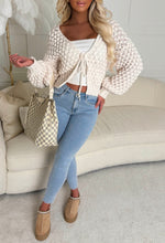 Sophia Cream Chunky Knit Cardigan