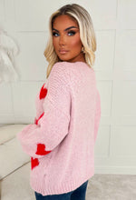 Alexa Baby Pink Love Heart Tie Knot Jumper