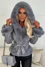 Grey skater coat best sale