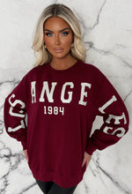 Bree Burgundy Los Angeles Sweatshirt