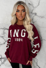 Bree Burgundy Los Angeles Sweatshirt