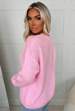 Brooke Baby Pink Ultra Soft Embroidered Knitted Jumper