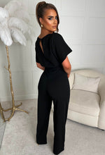 Came In Style Black Belted Jumpsuit