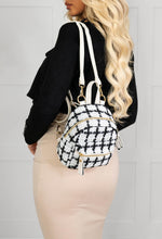 Coco Couture White Tweed Backpack