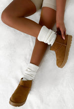 Cute Babe Chestnut Faux Fur Lining Cosy Boots