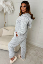 Cute & Cuddly Grey Teddy Bear Hooded Zip Up Onesie