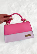 Fun With You Pink Colour Block Detail Bag