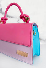 Fun With You Pink Colour Block Detail Bag