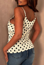 Good Manners Monochrome Polka Dot Cami Top