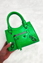 Gossip Girl Green Croc Handbag