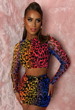 Gotta Be You Multi Leopard Print Mini Skirt Co-Ord