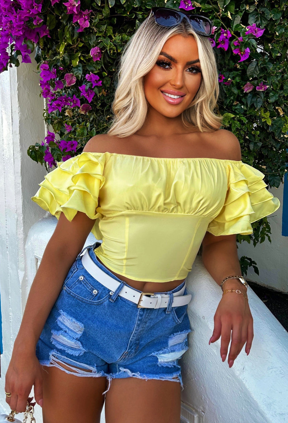 Pastel yellow top online