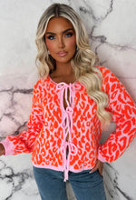 Jade Pink Leopard Tie Knot Multiway Jumper