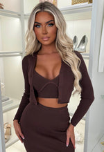 Kendra Brown 3 Piece Knitted Set