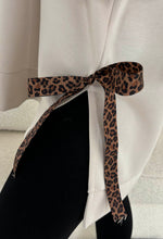 Lennox Beige Leopard Tie Hoodie