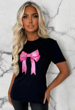 Livy Black Blush Bow T-Shirt