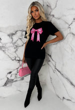 Livy Black Blush Bow T-Shirt