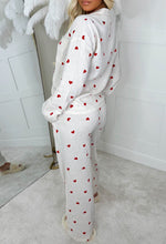 Love Hearts Stone Printed Button Through Pyjamas