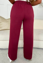 Love On Replay Burgundy Jacket And Jogger Loungewear Set