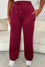 Love On Replay Burgundy Jacket And Jogger Loungewear Set