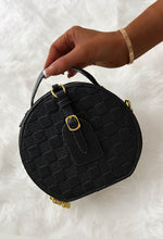 Mabel Black Embossed Faux Leather Bag