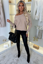 Mckenna Rose Gold Lurex Knitted Jumper