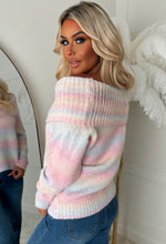 Over The Rainbow Multi Ultra Soft Bardot Jumper