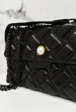 Quilted Baddie Black Quilted Detail Bag