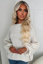 Rosa Beige Bow Detail Multiway Knitted Jumper