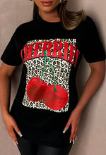 Ruby Black Cherry Leopard T-Shirt