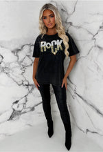 Rylee Grey Glitter Rock T-Shirt