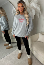 Self Love Grey Embroidered Sweatshirt