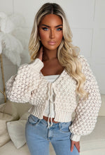 Sophia Cream Chunky Knit Cardigan