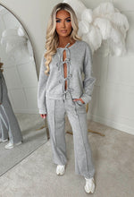 Tie Breaker Grey Tie Sweatshirt And Jogger Loungewear Set