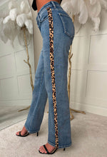 Ultimately Yours Stretch Leopard Print Side Stripe Jeans