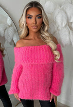 Very Cutesy Pink Ultra Soft Off The Shoulder Jumper