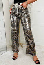 Wild Star Leopard Stretch Metallic Leopard Jeans